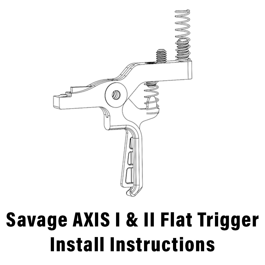 Savage AXIS I & II Flat Trigger Install Instructions Icon
