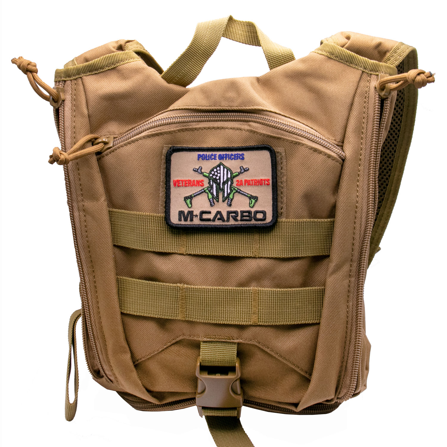 MCARBO Velcro Patch on Camo Backpack