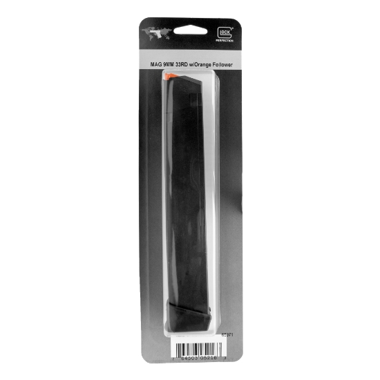 Glock 33 Round Mag 9mm w/ Orange Follower -  Glock 17 Mag -  Official Glock Brand - MGGL17033