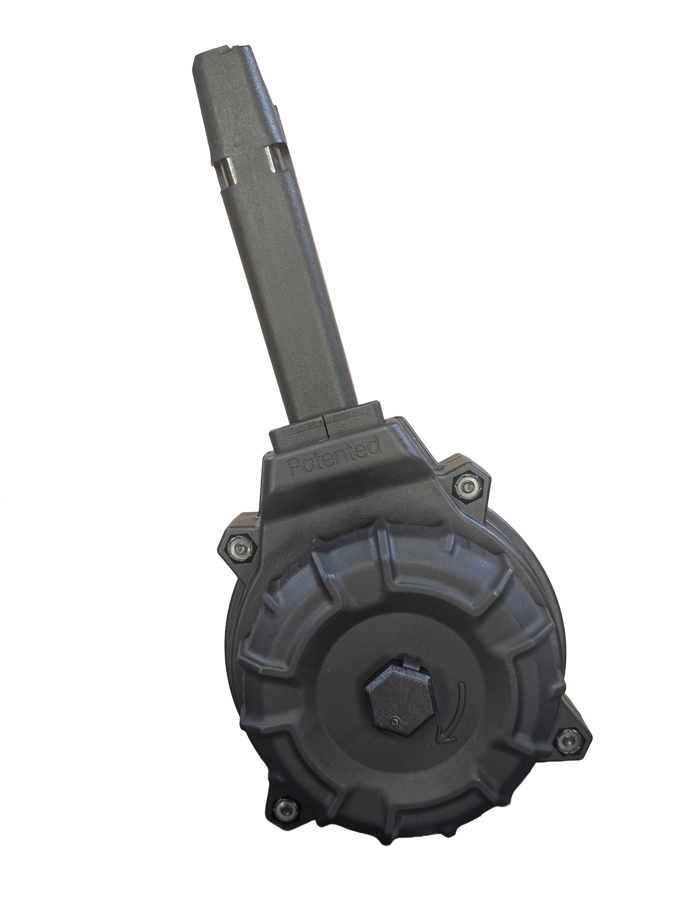 ProMag 50-Round 9MM Drum Magazine for Glock 17/19 (Black) ProMag Glock 17 magazine, Glock 19 drum mag, 9mm 50 round magazine, Glock 17 50rd mag, Glock 19 50rd drum, ProMag DRM-A11, extended Glock magazine, Glock 17/19 accessories, ProMag 9mm drum, pistol magazines