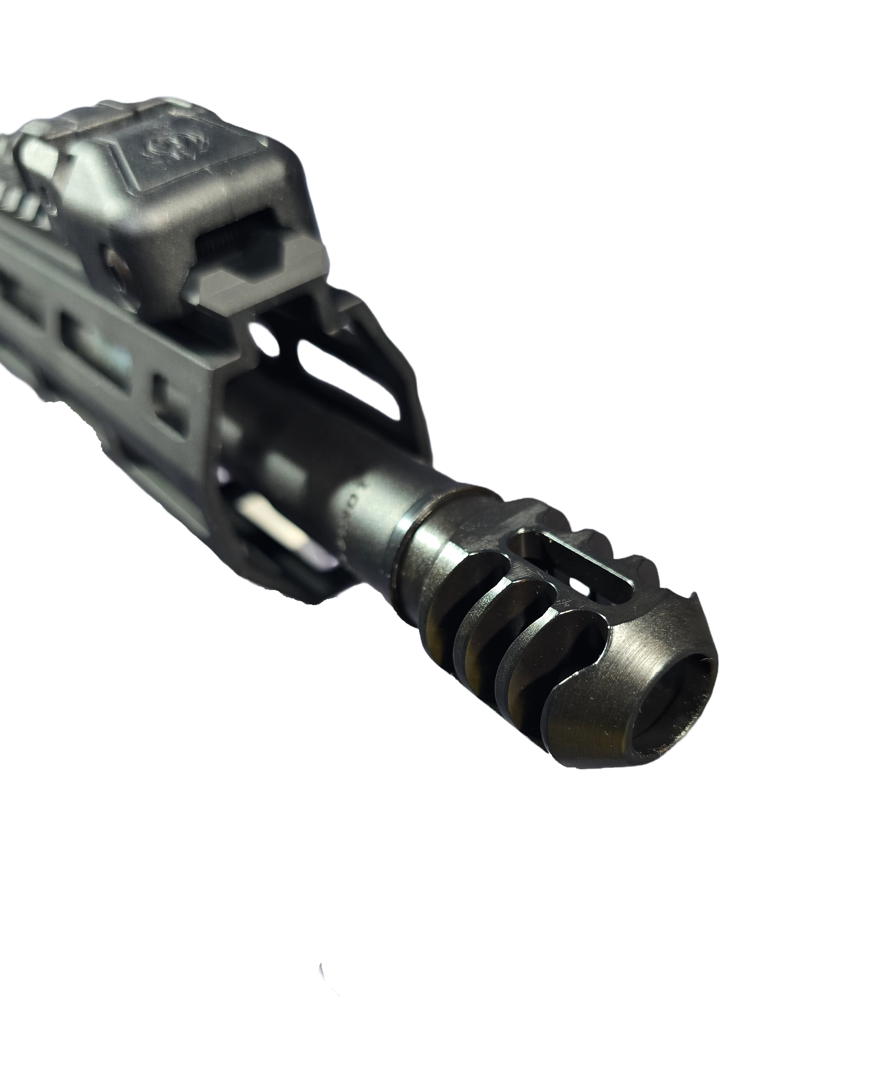 Ruger LC-10 Carbine Muzzle Brake ruger pc carbine muzzle brake, 10mm muzzle brake, pc carbine compensator, ruger pc carbine recoil reduction, mcarbo pc carbine parts, ruger pc carbine accessories, pc carbine upgrades, competition muzzle brake ruger pc
