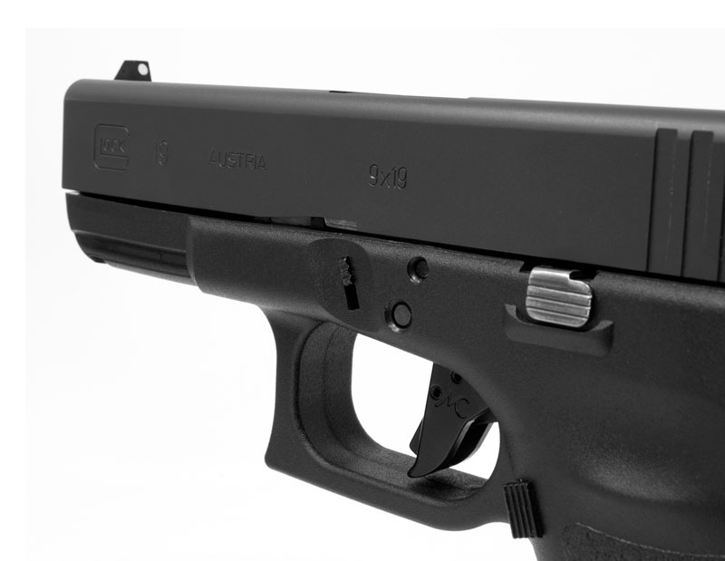 Glock 19 with Glock Short Stroke Flat Trigger Installed