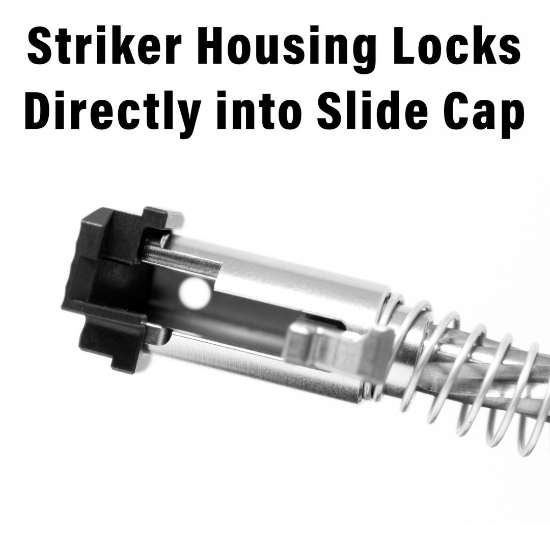 Sig Sauer P365 Titanium Striker Assembly - CNC Striker Housing w/ Slide Cap - Including Proprietary Lock - 200044226613333