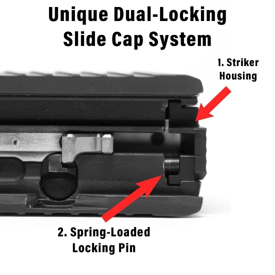 Sig Sauer P365 Titanium Striker Assembly - CNC Striker Housing w/ Slide Cap - Including Proprietary Lock - 200044226613333