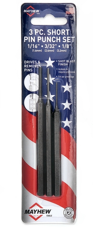 8 PC Pin Punch Set 1/16  3/32 1/8 5/32 3/16 7/32 1/4 5/16 Toolmaker Gun Smith. 