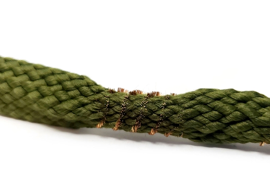 Close-up of Bronze Bristles on 9mm Bore Snake