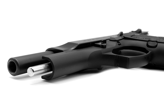 Stainless Steel Guide Rod Installed in Beretta 92FS Pistol