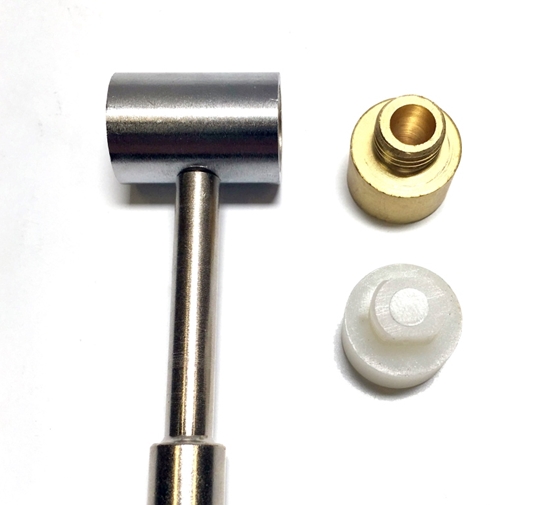 Armorer Hammer with Removable Brass and Nylon Tips