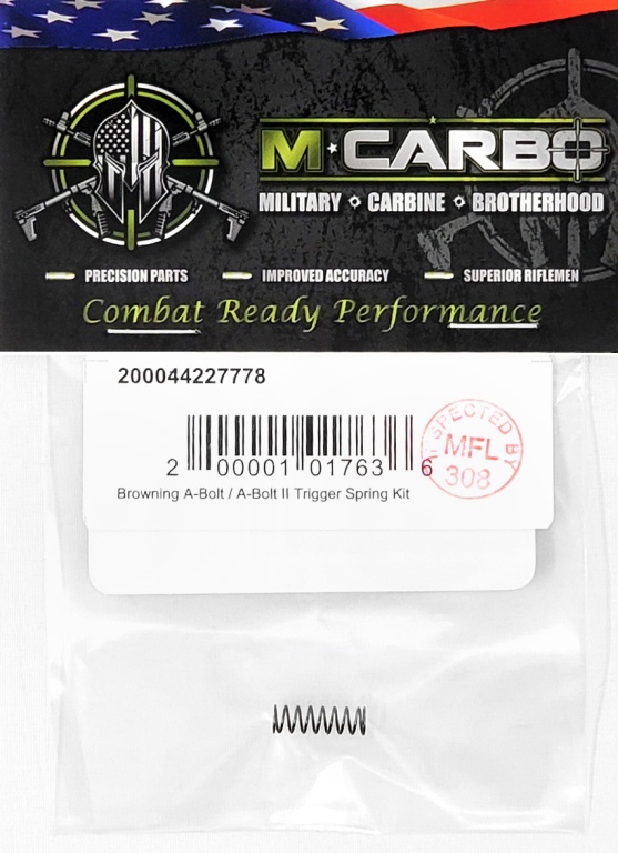 Packaged Browning A-Bolt/A-Bolt II Trigger Spring Kit M*CARBO
