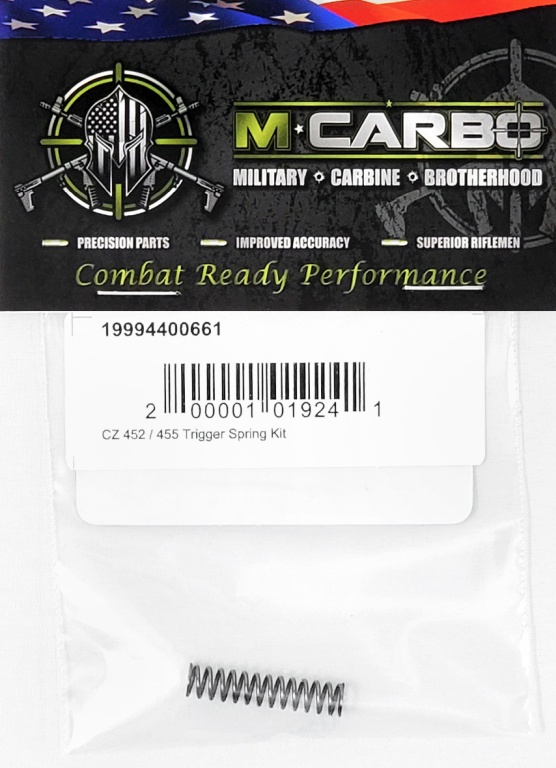 Packaged CZ 452/455 Trigger Spring Kit M*CARBO