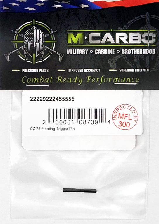 Packaged CZ 75 Floating Trigger Pin M*CARBO