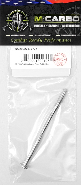 Packaged CZ 75 SP-01 Stainless Steel Guide Rod M*CARBO