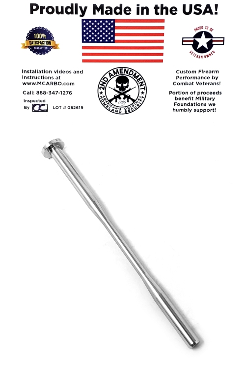 Overhead View of CZ 75 SP-01 Stainless Steel Guide Rod M*CARBO