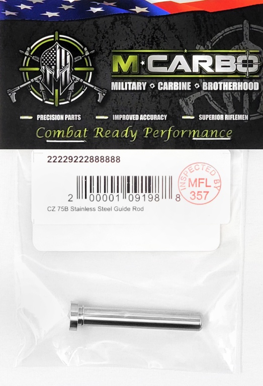 Packaged CZ 75B Stainless Steel Guide Rod M*CARBO