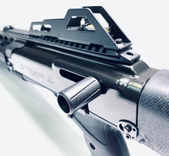 Close-up Hi-Point Carbine Extended Charging Handle Installed on Carbine