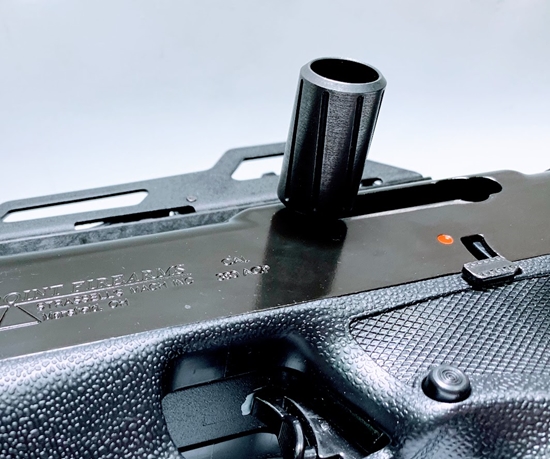 Hi Point Carbine Extended Charging Handle Installed on Hi Point Carbine