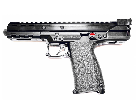 Overhead View of Left-Facing KEL TEC CP33 with Rubber Adhesive Grips Attached