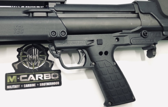 Overhead View of KEL TEC KSG with Aluminum Trigger Upgrade Installed