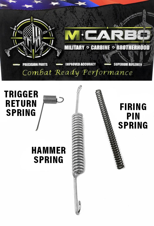 Labeled KEL-TEC P-11 Trigger Spring Kit - Trigger Return Spring, Hammer Spring and Firing Pin Spring