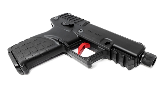 Overhead View of KEL TEC P17 Trigger Upgrade Installed on P17 - Red Trigger