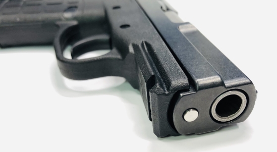 KEL TEC PF9 Stainless Steel Guide Rod Installed in PF9 - Front