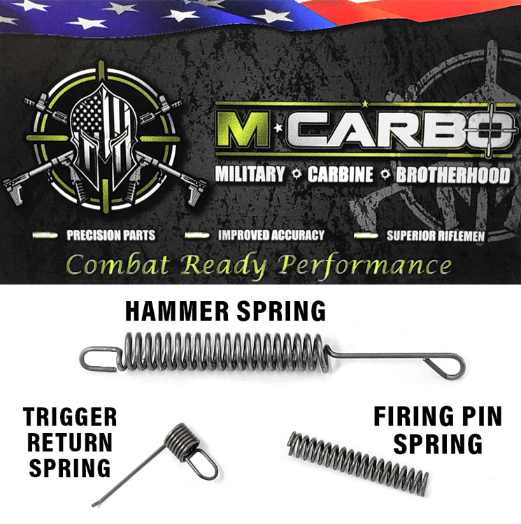 Labeled KEL TEC PF9 Trigger Spring Kit - Hammer Spring, Trigger Return Spring and Firing Pin Spring