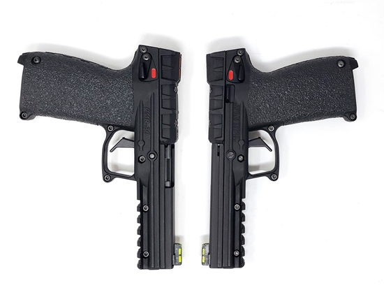 Overhead View of Two KEL TEC PMR 30s with Rubber Grips