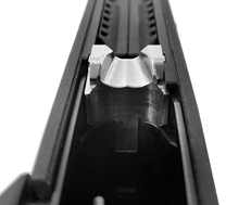 Close-up of KEL-TEC PMR-30 Stainless Steel Feed Ramp Installed in PMR 30