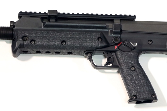 Overhead View of KEL TEC RFB with RFB Rubber Grips Attached