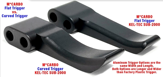 KEL TEC SUB 2000 Flat Trigger and Curved Trigger Comparison