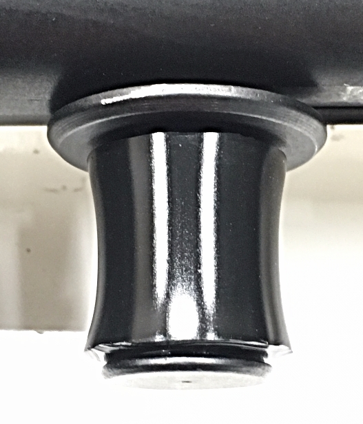 Close-up of KEL TEC SUB 2000 Charging Handle Cover on Stock SUB 2000 Charging Handle