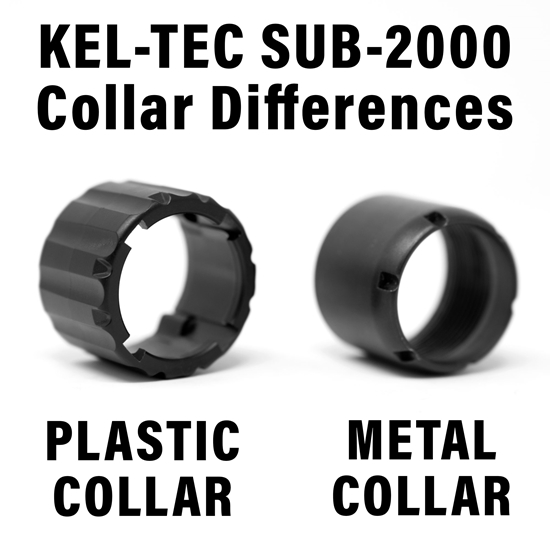 KEL-TEC SUB-2000 Plastic VS Metal Collar