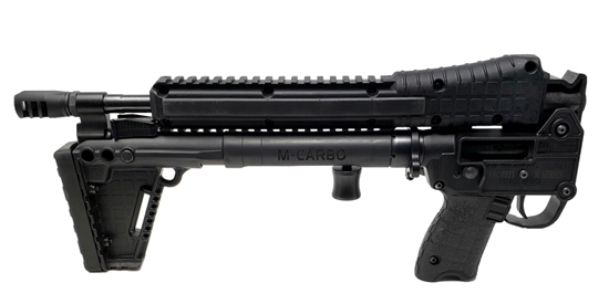 Folded SUB 2000 with Recoilless Charging Handle Installed