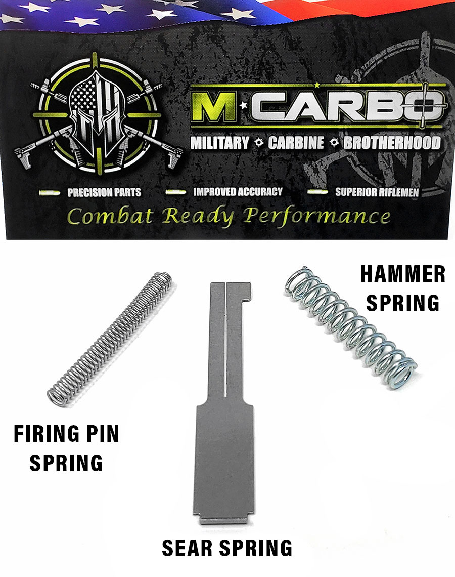 Labeled Kimber Micro 9 Trigger Spring Kit - Firing Pin Spring, Sear Spring and Hammer Spring