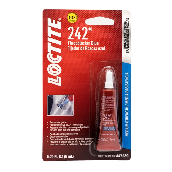 Packaged Loctite Blue 242 Removable Threadlocker