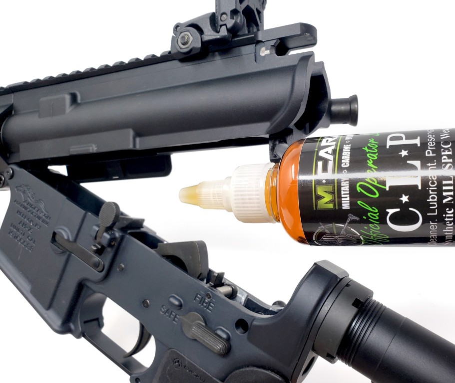 M*CARBO CLP Gun Oil Used on AR-15 Receiver