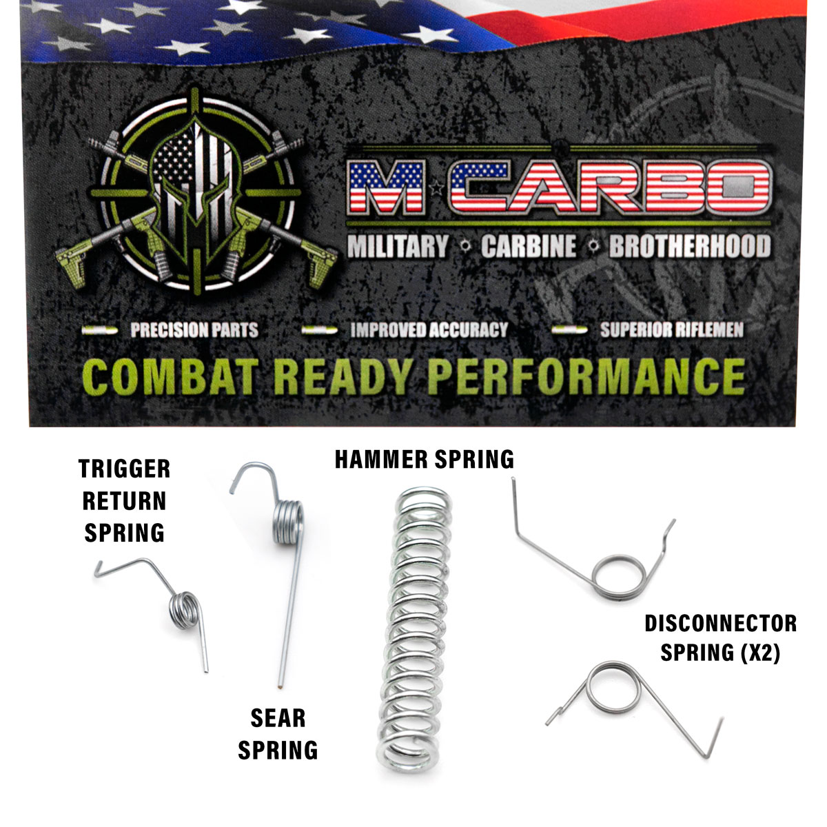 Labeled Marlin 60 Trigger Spring Kit - Hammer Spring, Sear Spring, Two Disconnector Springs and Trigger Return Spring