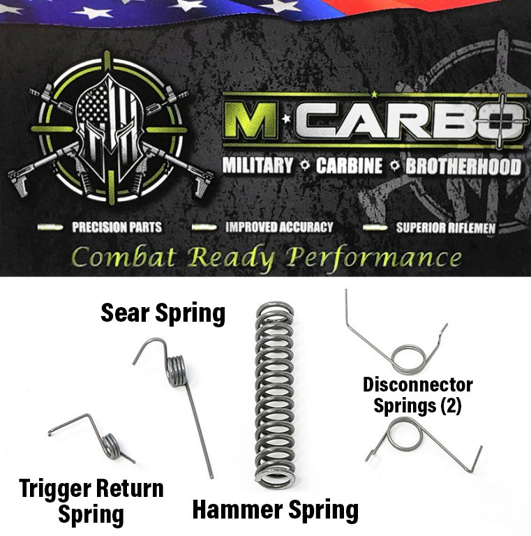 Labeled Marlin 60 Trigger Spring Kit - Hammer Spring, Sear Spring, Two Disconnector Springs and Trigger Return Spring