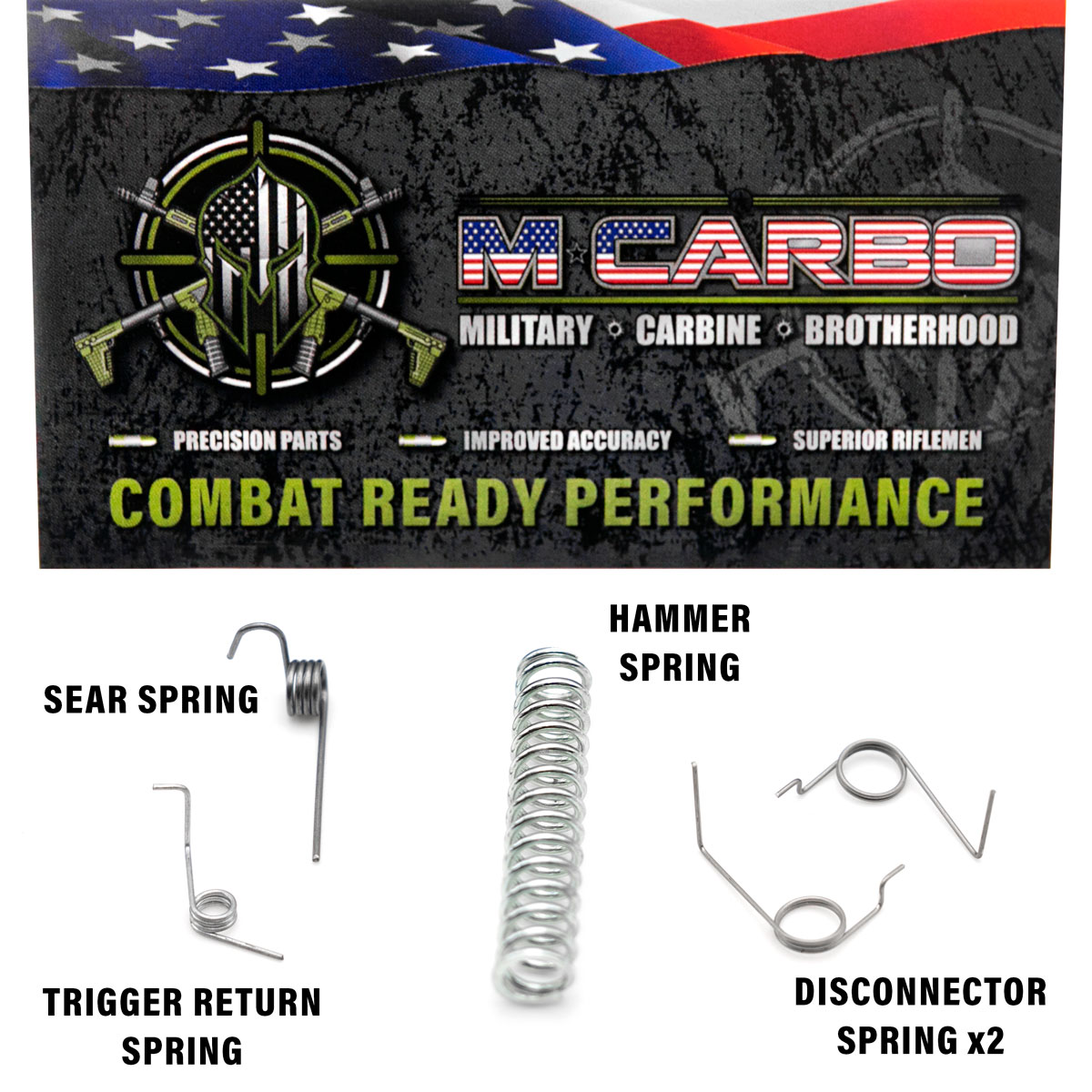Labeled Marlin 795 Trigger Spring Kit - Hammer Spring, Sear Spring, Two Disconnector Springs and Trigger Return Spring