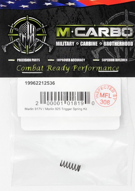 Labeled Marlin 917V/925 Trigger Spring Kit M*CARBO