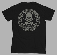 M*CARBO 2nd Amendment Black T-Shirt - Back
