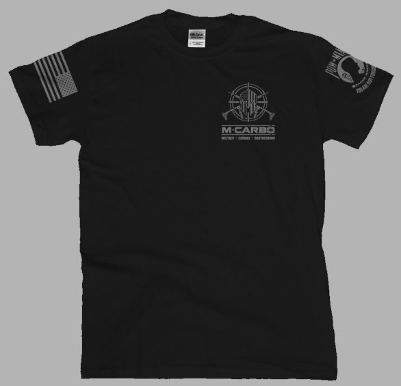 M*CARBO 2nd Amendment Black T-Shirt - Front