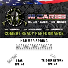Labeled Mossberg MC1sc/MC2c Trigger Spring Kit - Sear Spring, Hammer Spring and Trigger Return Spring