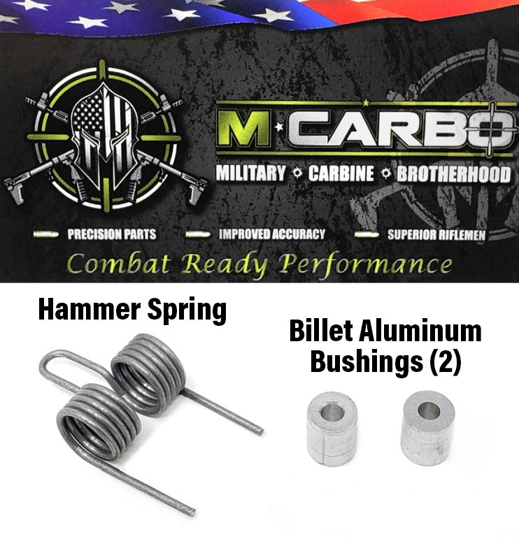 Labeled Remington 597 Trigger Spring Kit - Hammer Spring and Two Billet Aluminum Bushings