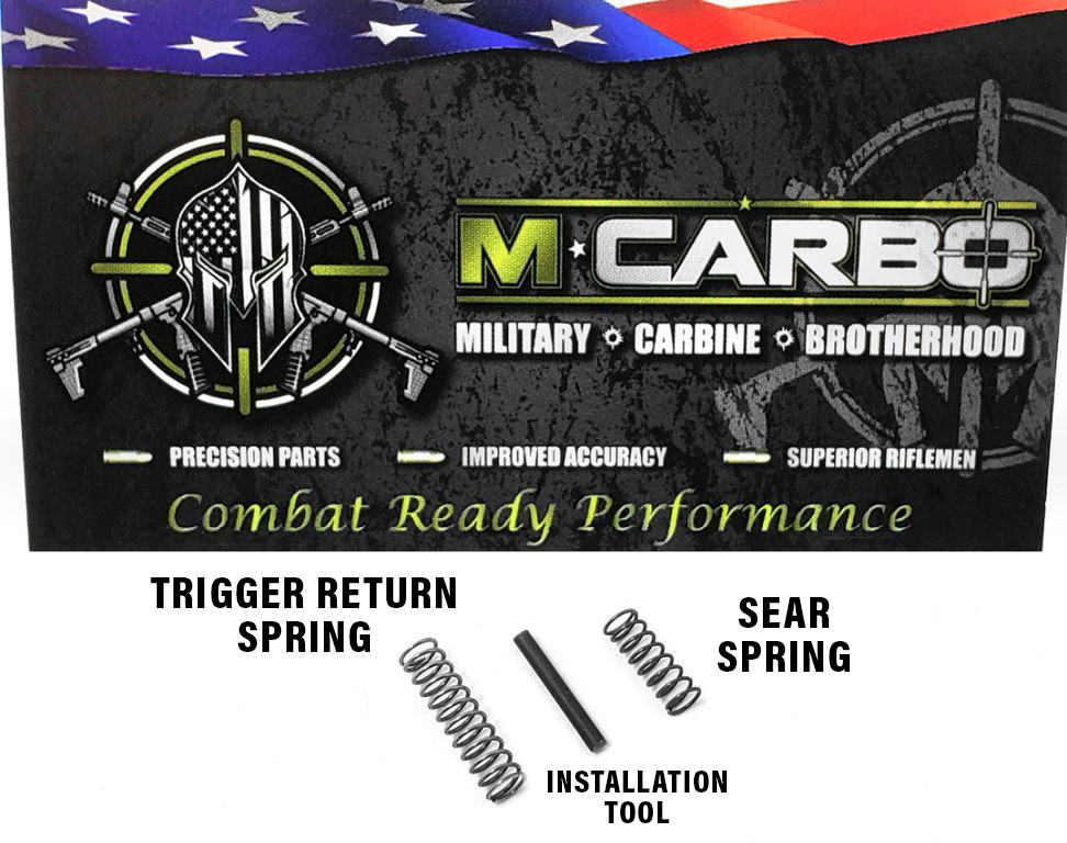 Labeled Ruger 10/22 Trigger Spring Kit - Trigger Return Spring, Sear Spring and Installation Tool
