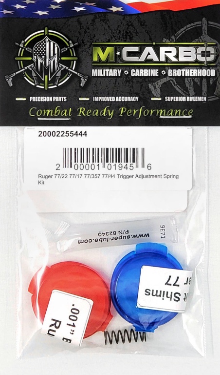 Packaged Ruger 77/22 Trigger Adjustment Spring Kit