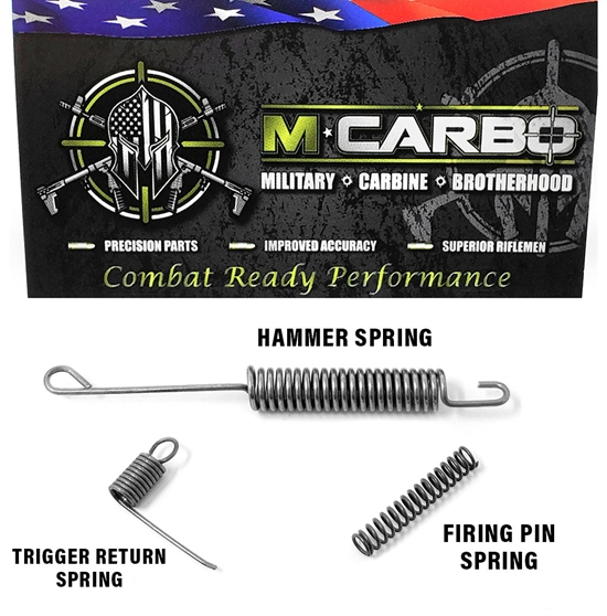 Labeled Ruger LC9 Trigger Spring Kit - Trigger Return Spring, Hammer Spring and Firing Pin Spring