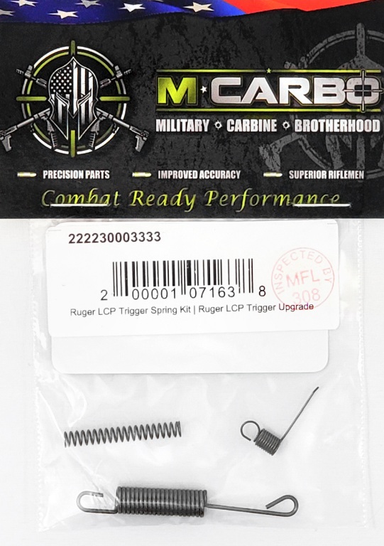 Packaged Ruger LCP Trigger Spring Kit M*CARBO