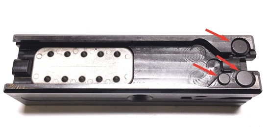 Ruger PC Carbine Steel Pin Kit Installed in PC Carbine Bolt