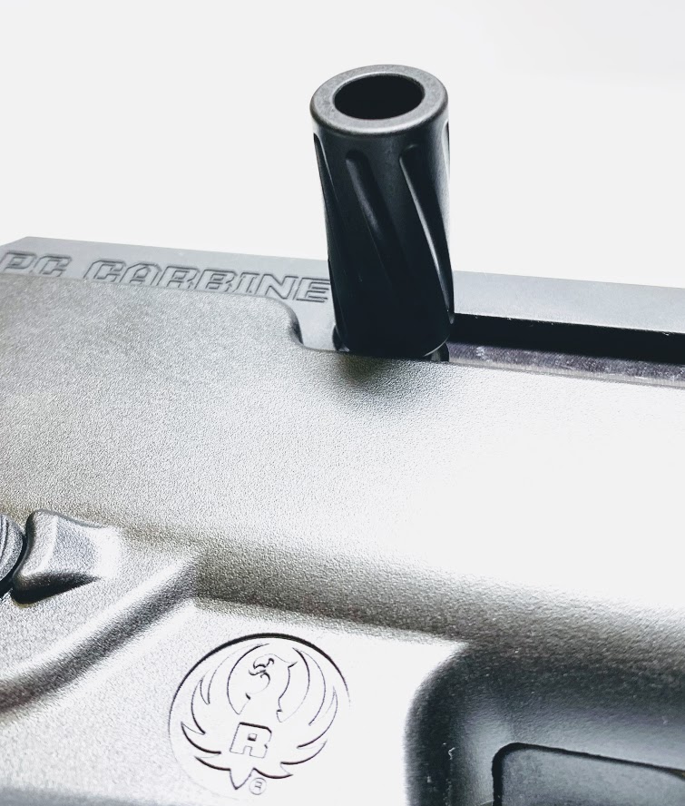 PC Carbine Charging Handle Upgrade Installed on Ruger PC Carbine